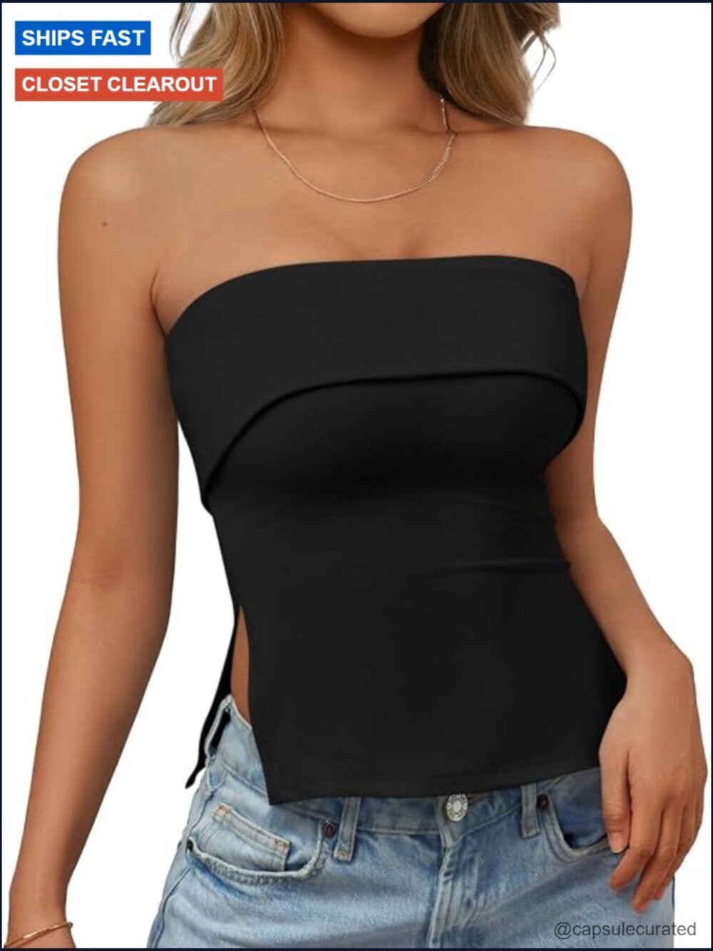 Off Shoulder Tube Top Backless Cute Summer Going Out Tanks for Women